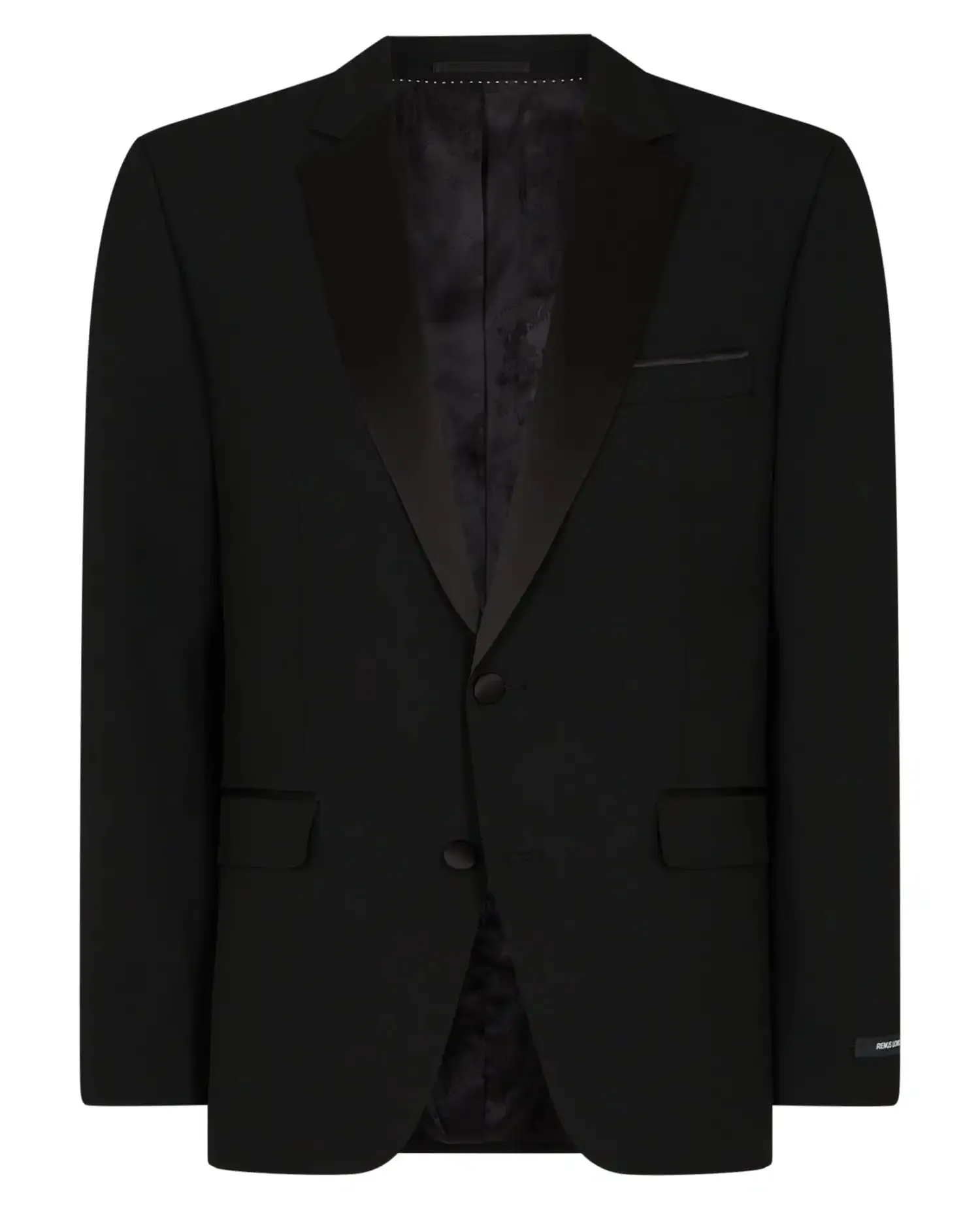 Remus Uomo Men's Tuxedo Jacket Tapered Fit Paco 12163/00 Black