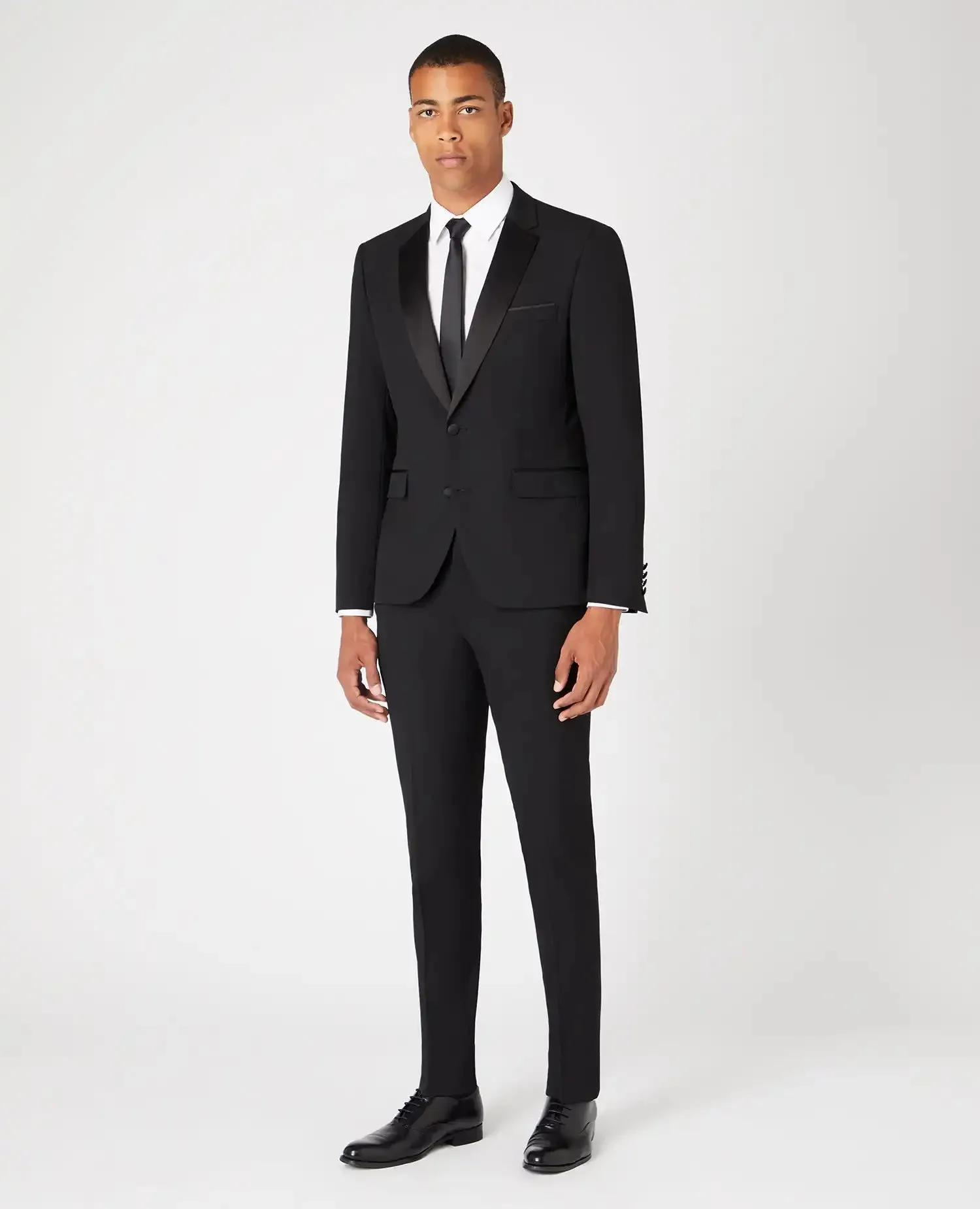 Remus Uomo Men's Tuxedo Jacket Tapered Fit Paco 12163/00 Black