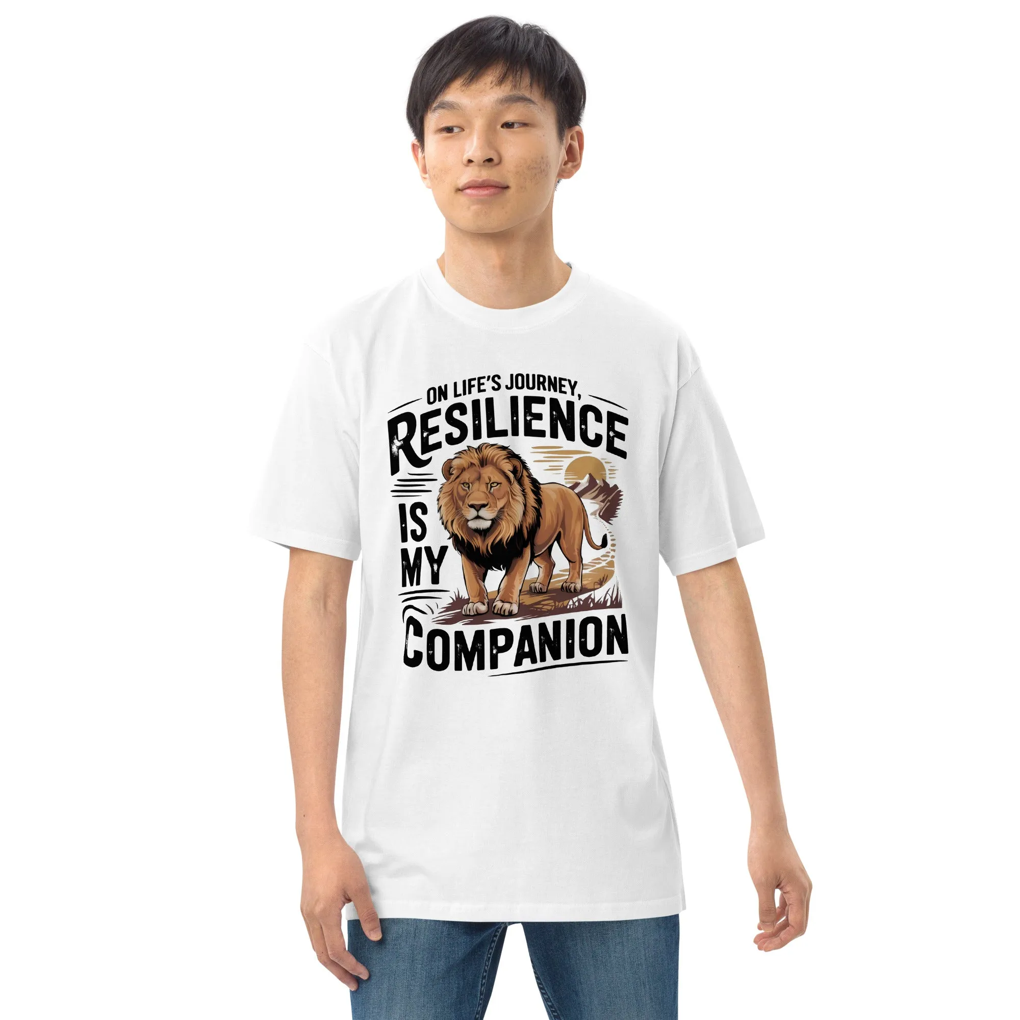Resilient Roar Men’s premium heavyweight tee