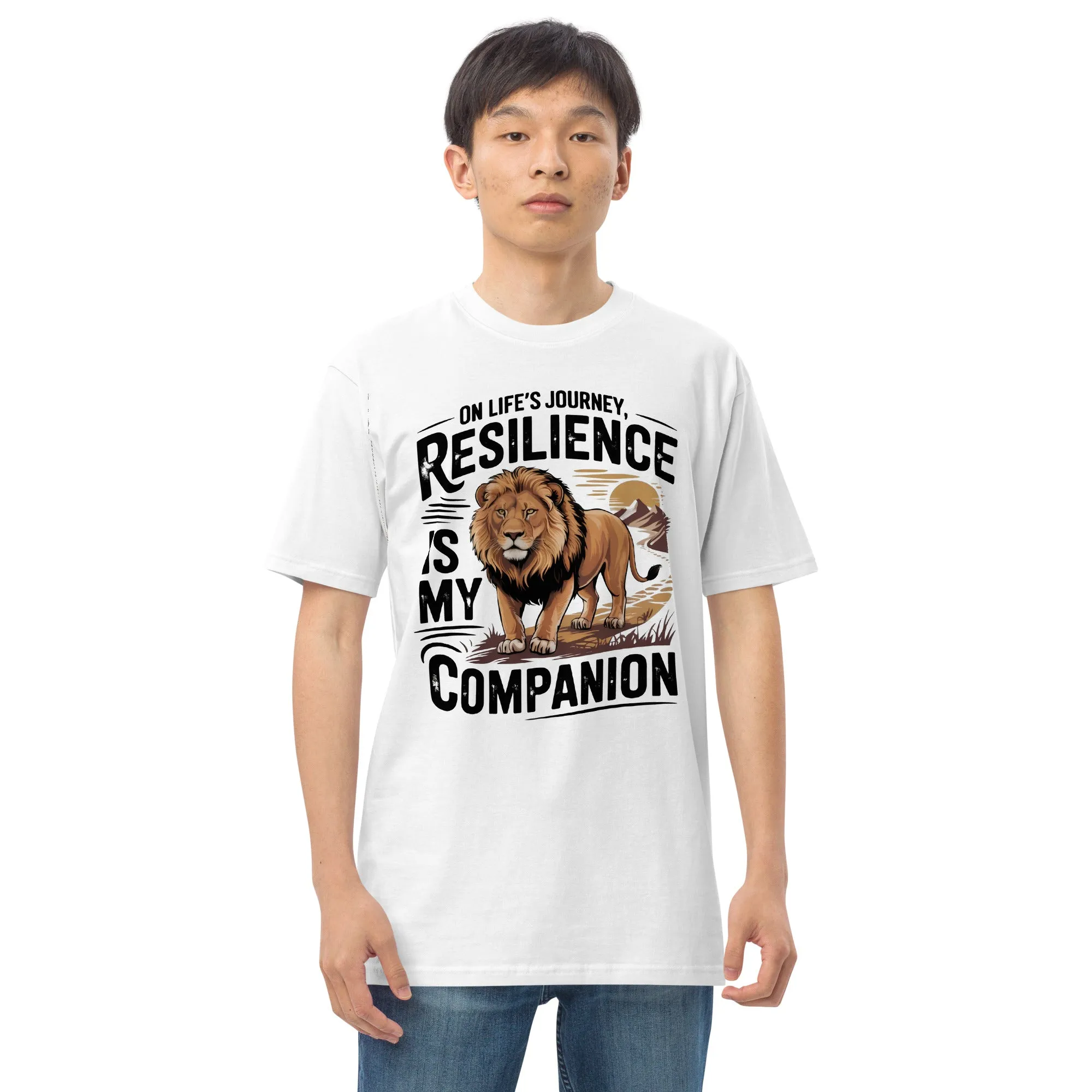 Resilient Roar Men’s premium heavyweight tee