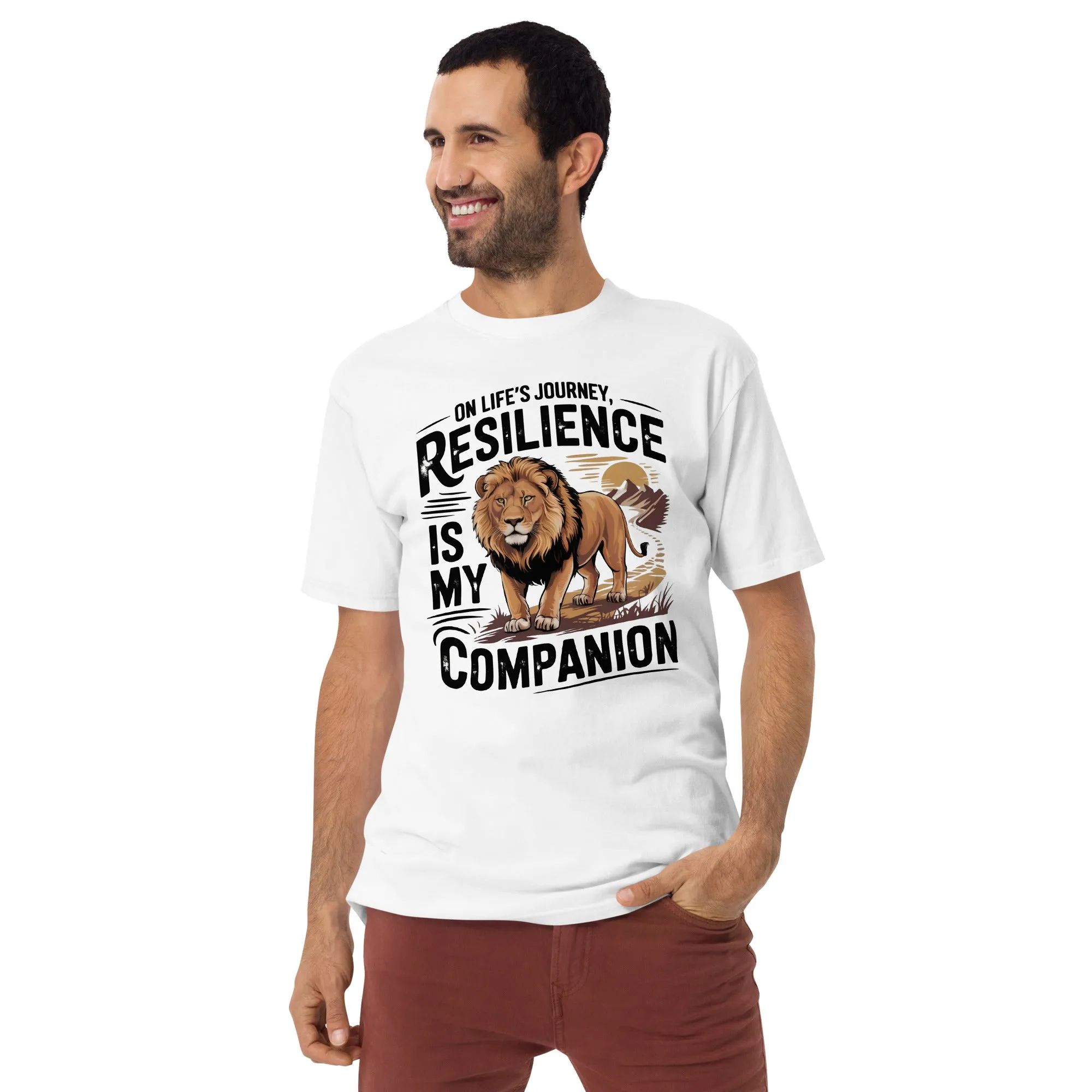 Resilient Roar Men’s premium heavyweight tee