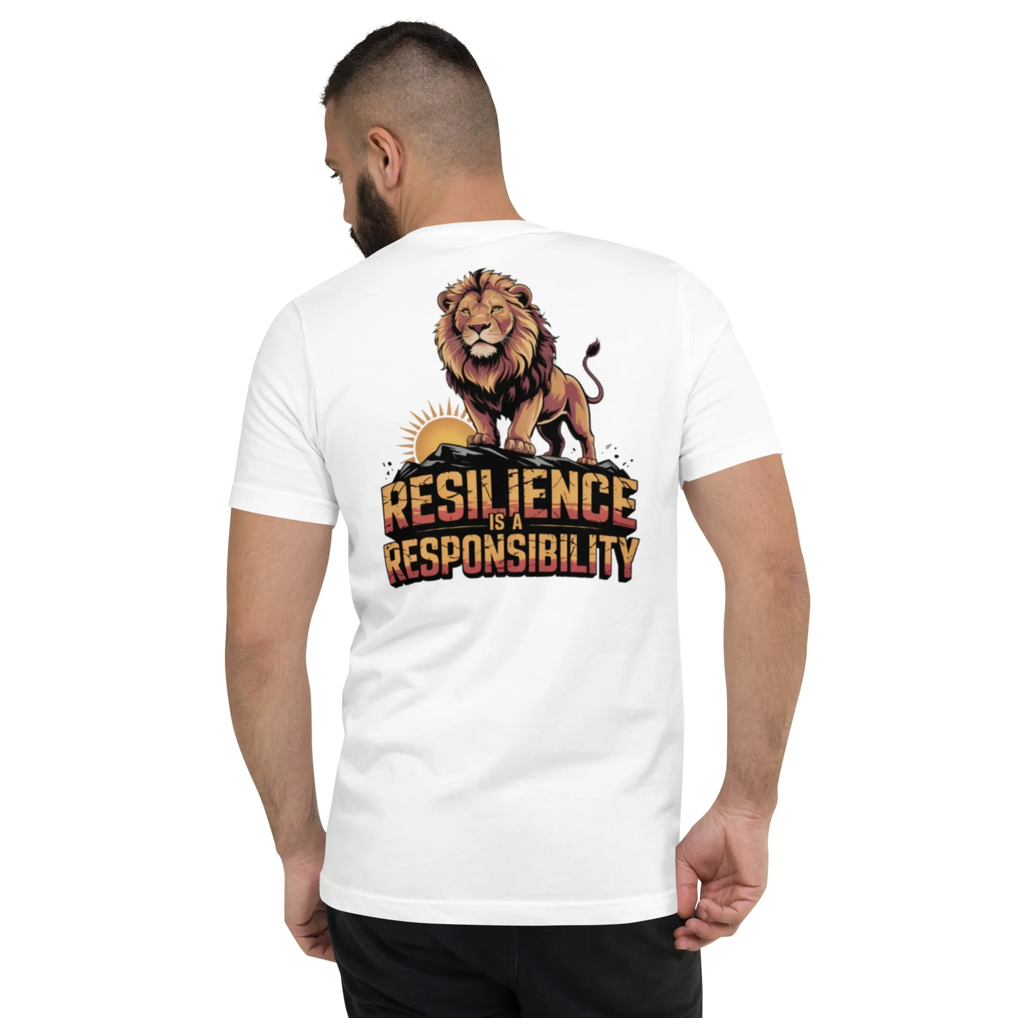 Resilient Roar Unisex Short Sleeve V-Neck T-Shirt