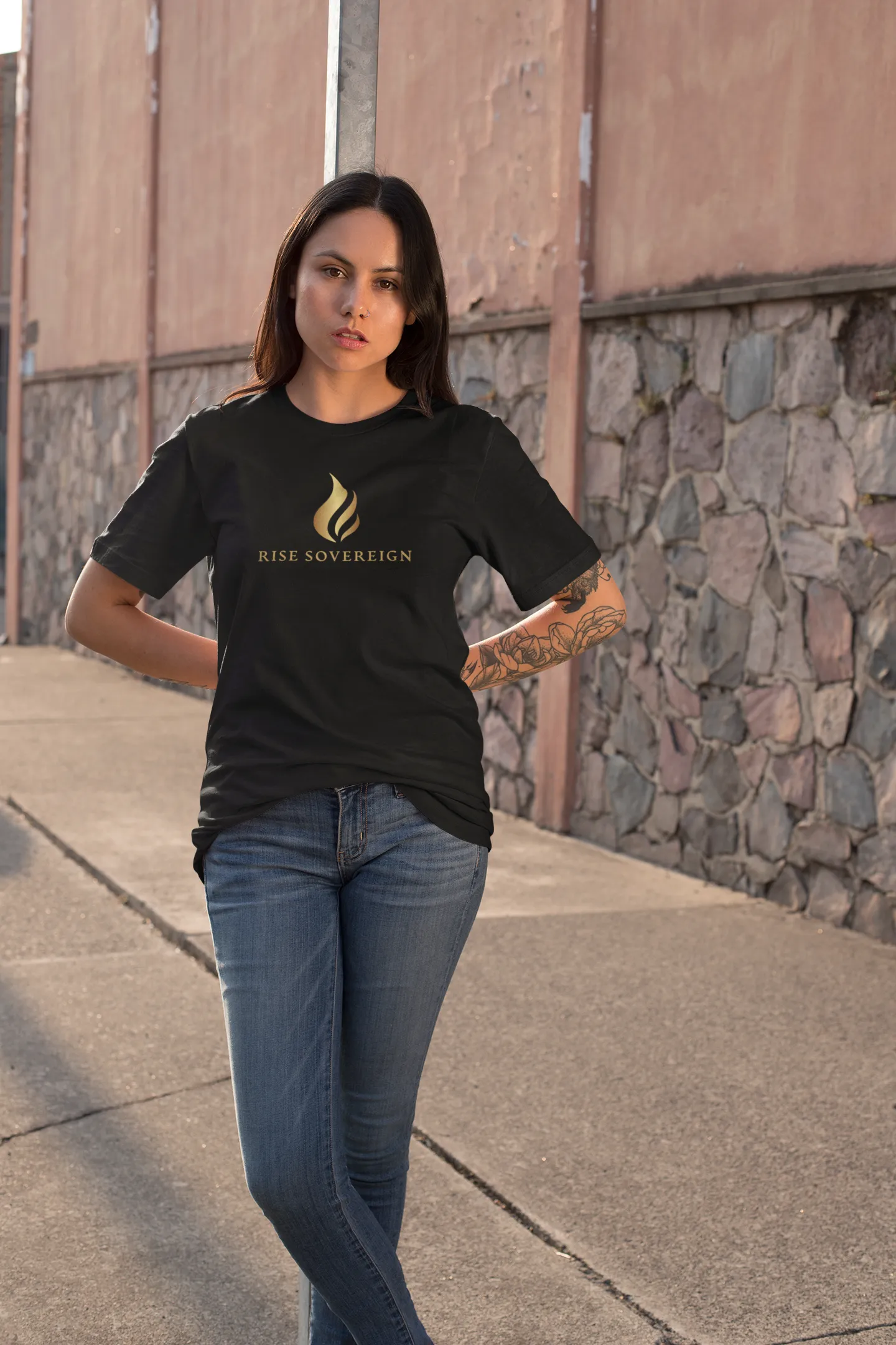 RISE SOVEREIGN INNER FLAME Gym Shirts - Front