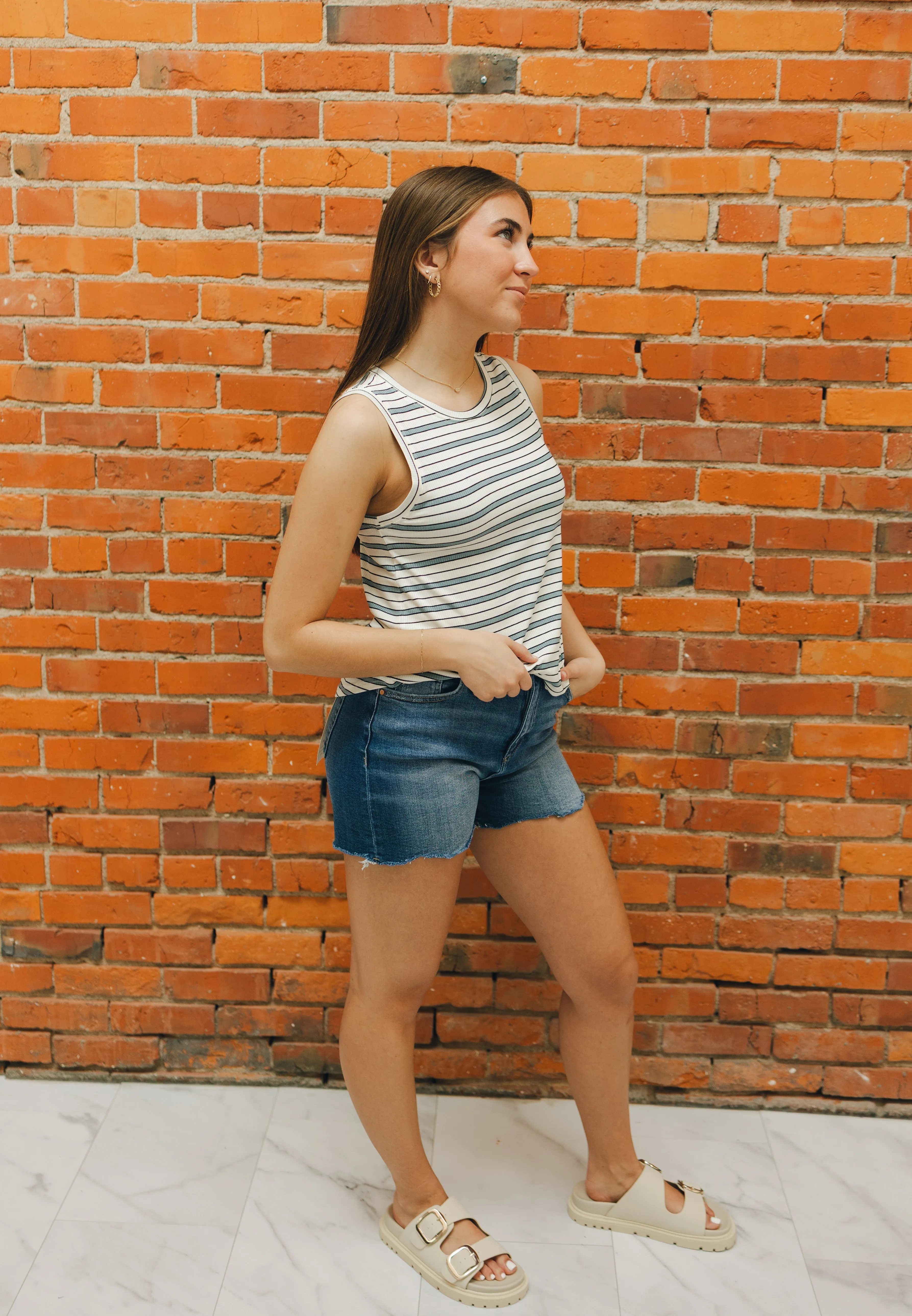 Risen High Rise-Relaxed Fit Shorts