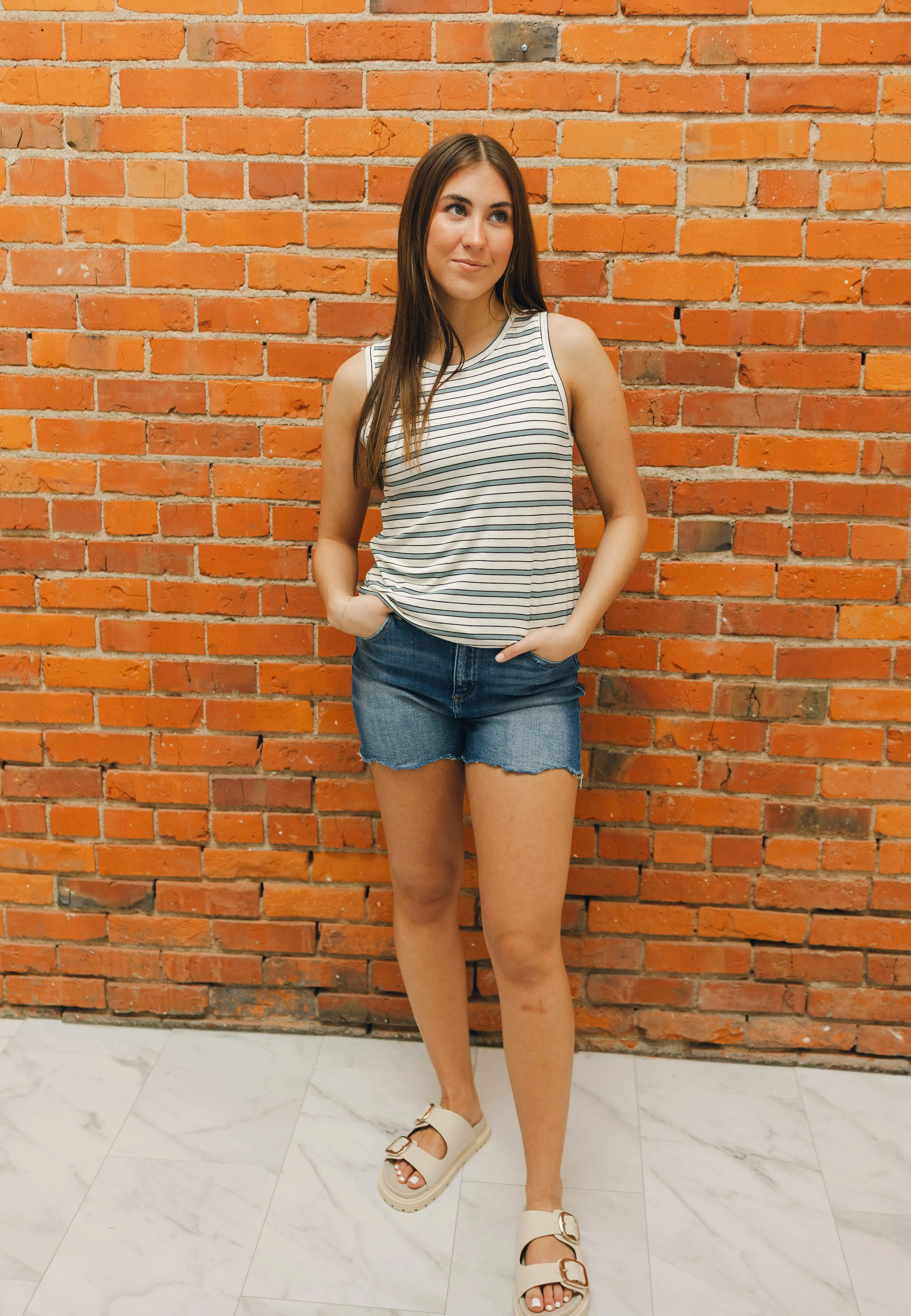 Risen High Rise-Relaxed Fit Shorts