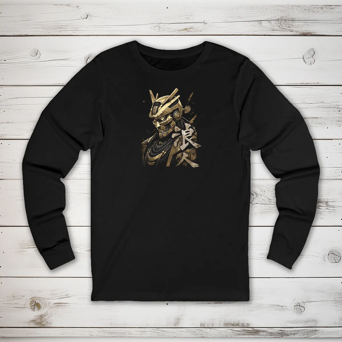 Ronin (Gold) Kanji Long Sleeve T-Shirt