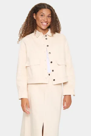 Saint Tropez Ilu Denim Jacket, Cream