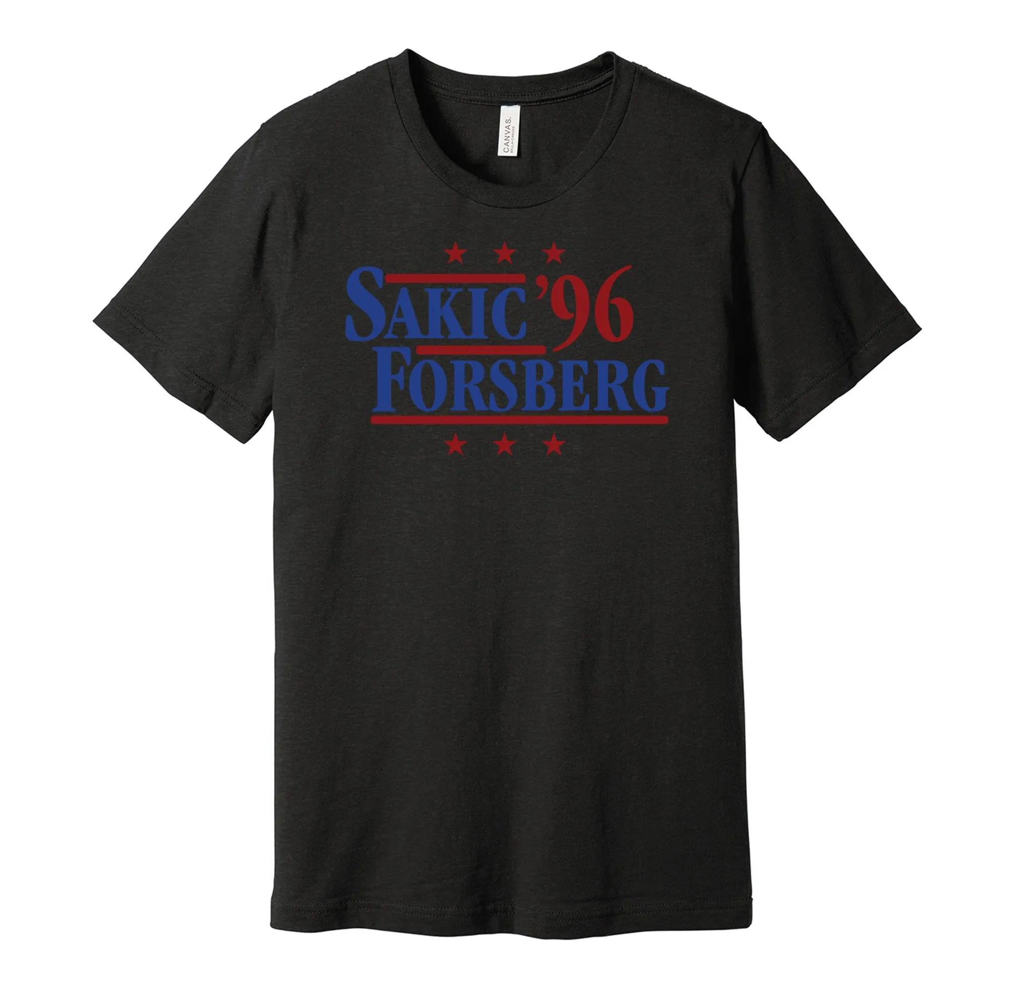 Sakic & Forsberg '96 - Colorado Hockey Legends Political Campaign Parody T-Shirt - Hyper Than Hype Shirts