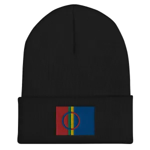 Sami Flag Embroidered Beanie