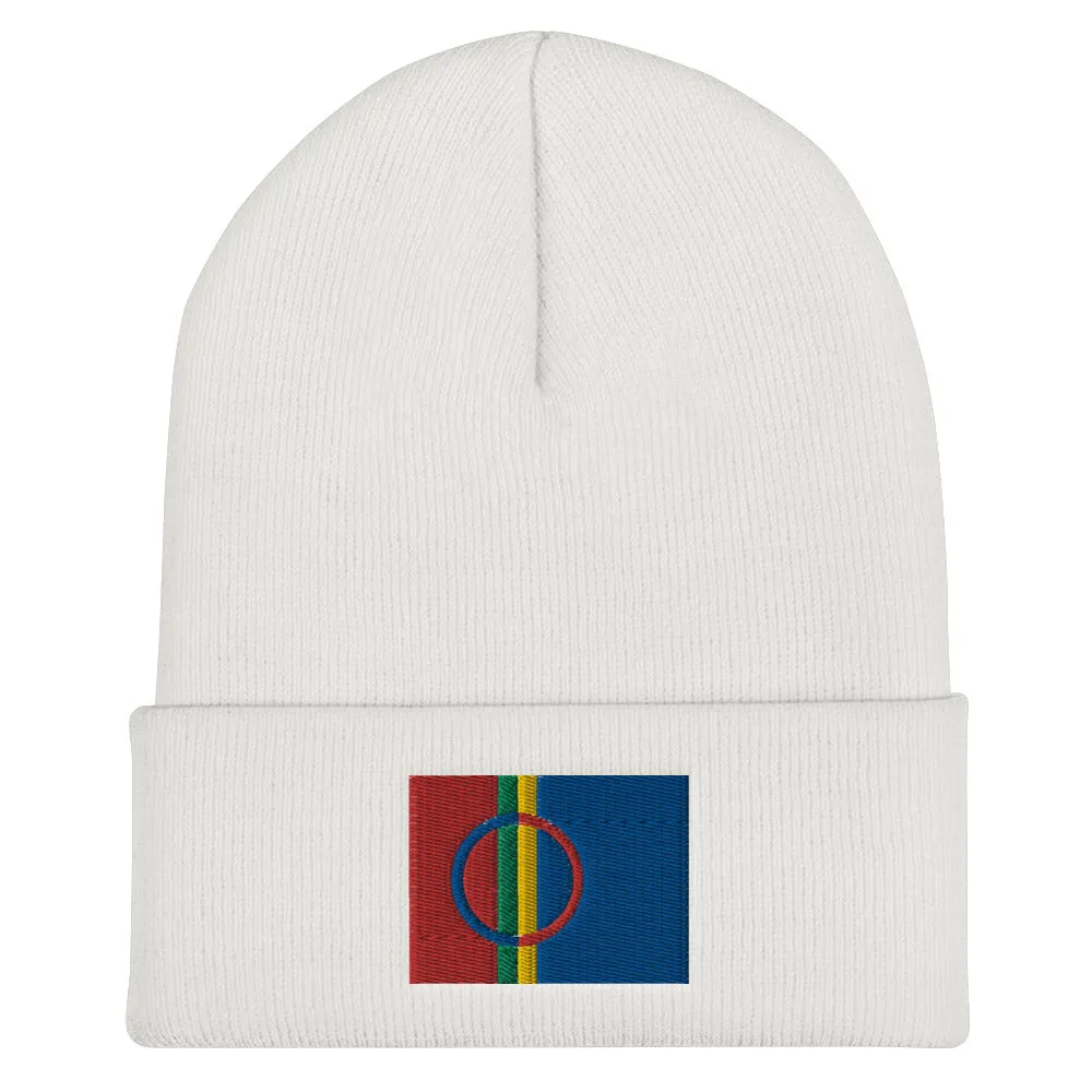 Sami Flag Embroidered Beanie