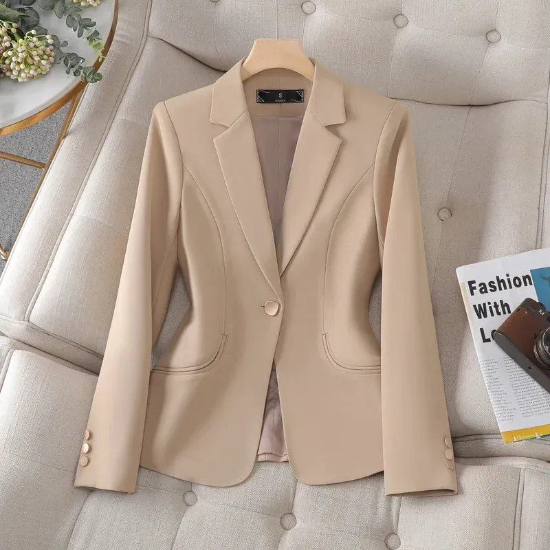 Schoensten Boutique Women's Blazer Waist Cinching Fashion Women's Blazers