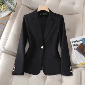 Schoensten Boutique Women's Blazer Waist Cinching Fashion Women's Blazers
