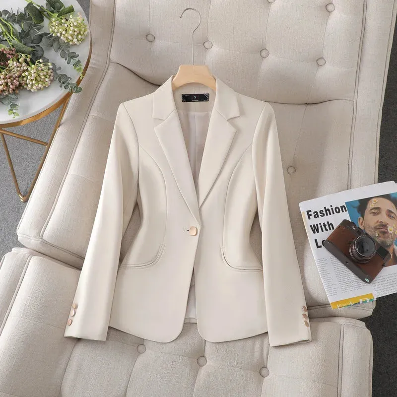 Schoensten Boutique Women's Blazer Waist Cinching Fashion Women's Blazers