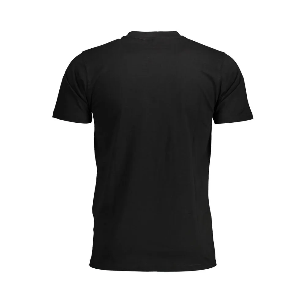 Sergio Tacchini Black Cotton Men T-Shirt