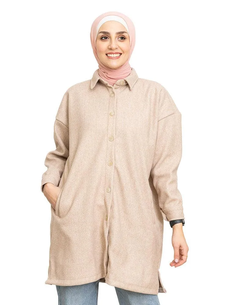 Sh-Coffee Feather Shirt