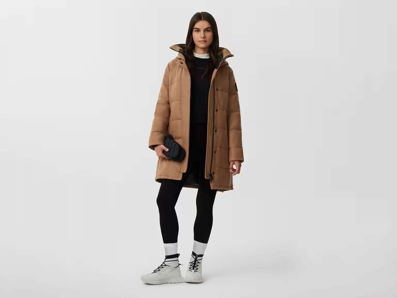 Shelburne Parka AlluraLuxe Wool  Camel Melange  3802WB3