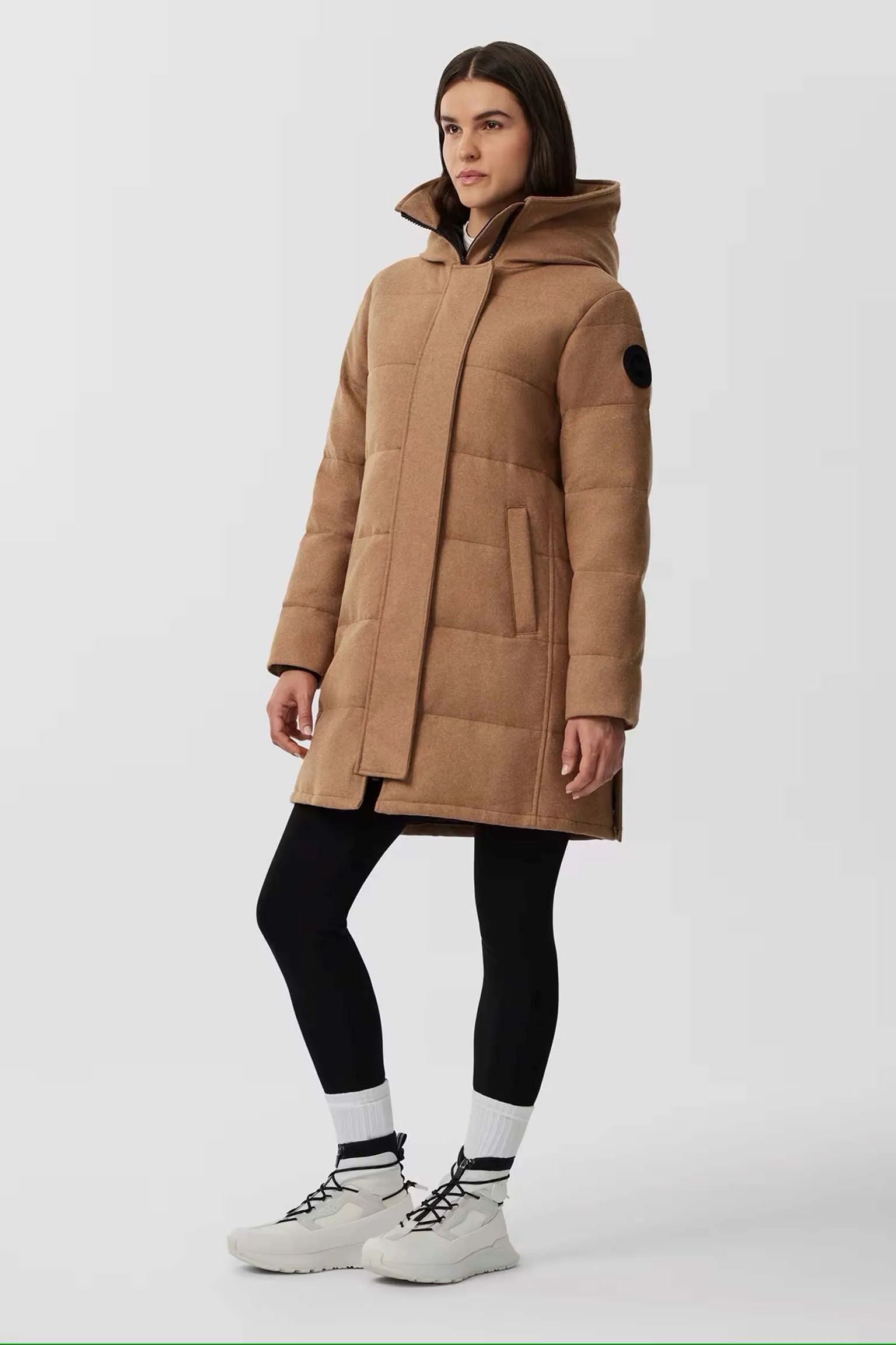 Shelburne Parka AlluraLuxe Wool  Camel Melange  3802WB3