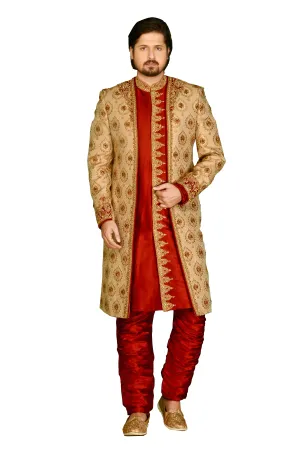 Sherwani (Custom Tailored) - (D.No.-1105)