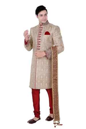 Sherwani (Custom Tailored) - (D.No.-1189)