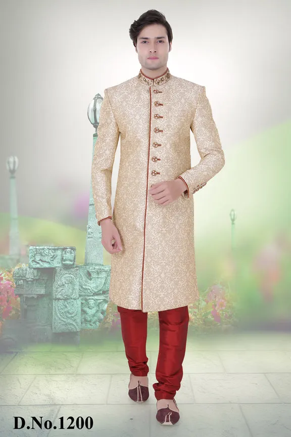 Sherwani (Custom Tailored) - (D.No.-1200)