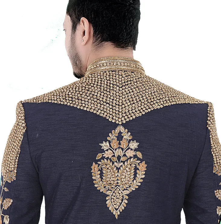 Sherwani (Custom Tailored) - (D.No.-1245)