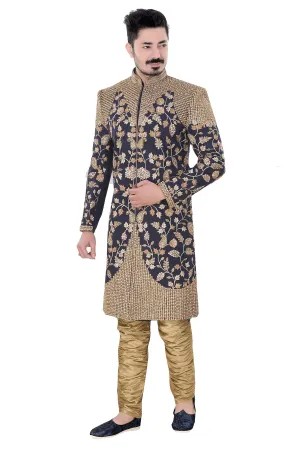 Sherwani (Custom Tailored) - (D.No.-1245)