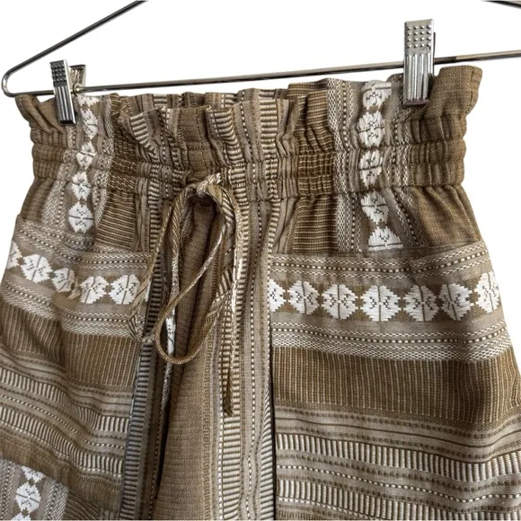 Shona Joy Lizete Paperbag Short, Cumin &amp; Ivory, Size 6
