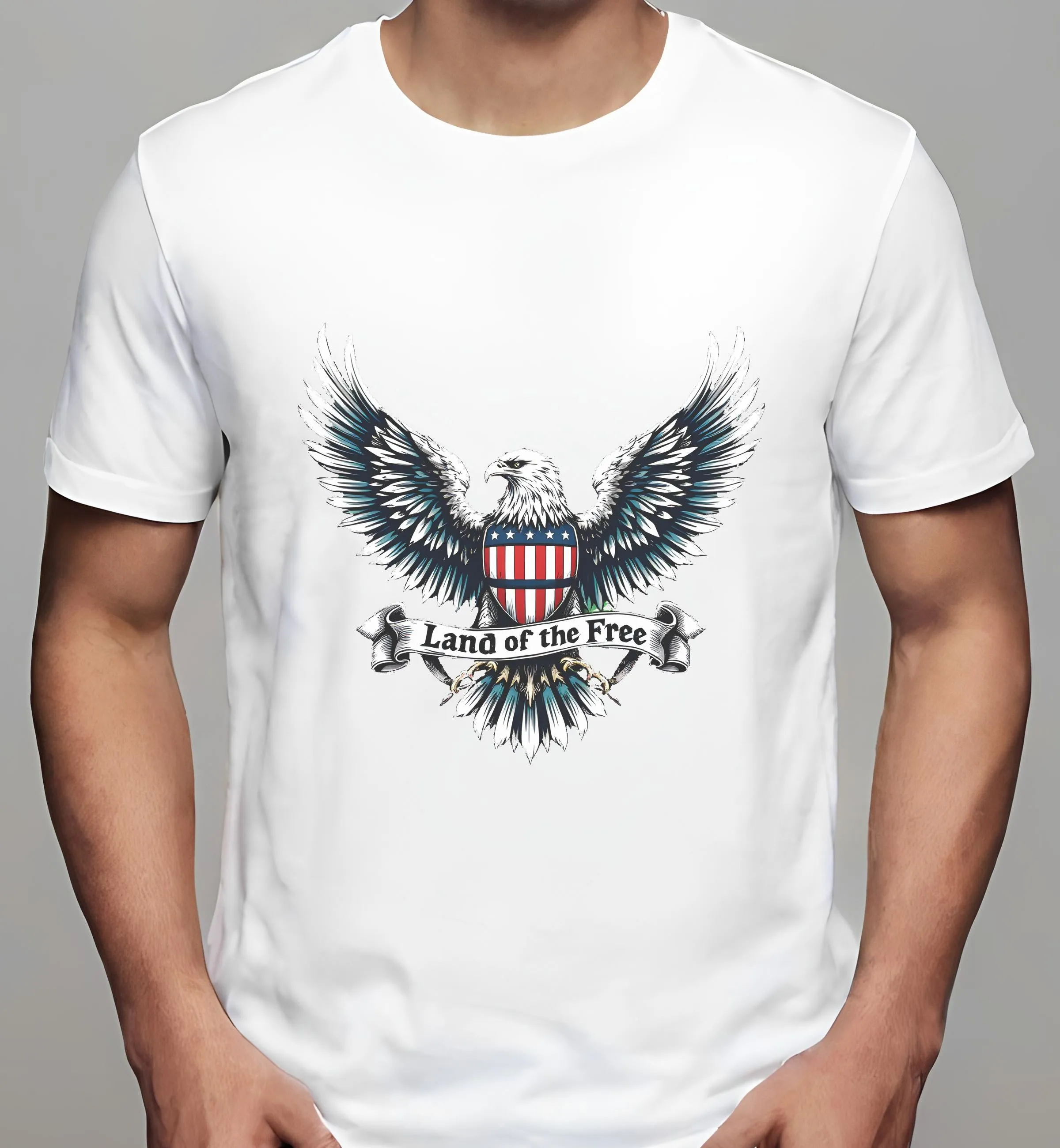 shop fourth of july t-shirts: Patriotic Eagle Design | Classic T-Shirt (Unisex)
