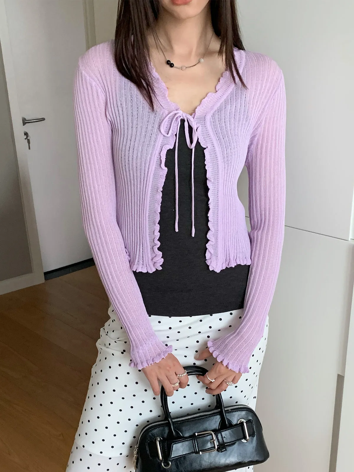 short sun cardigan top