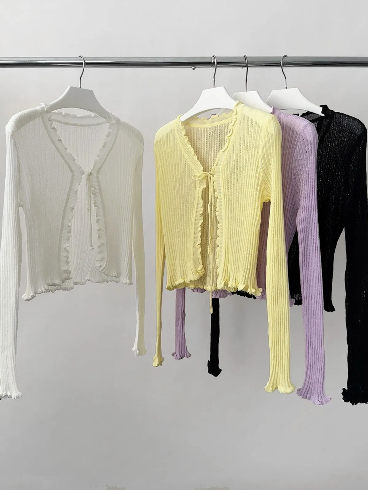 short sun cardigan top