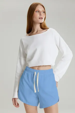 SHORTS RELAXED AZUL CÉU