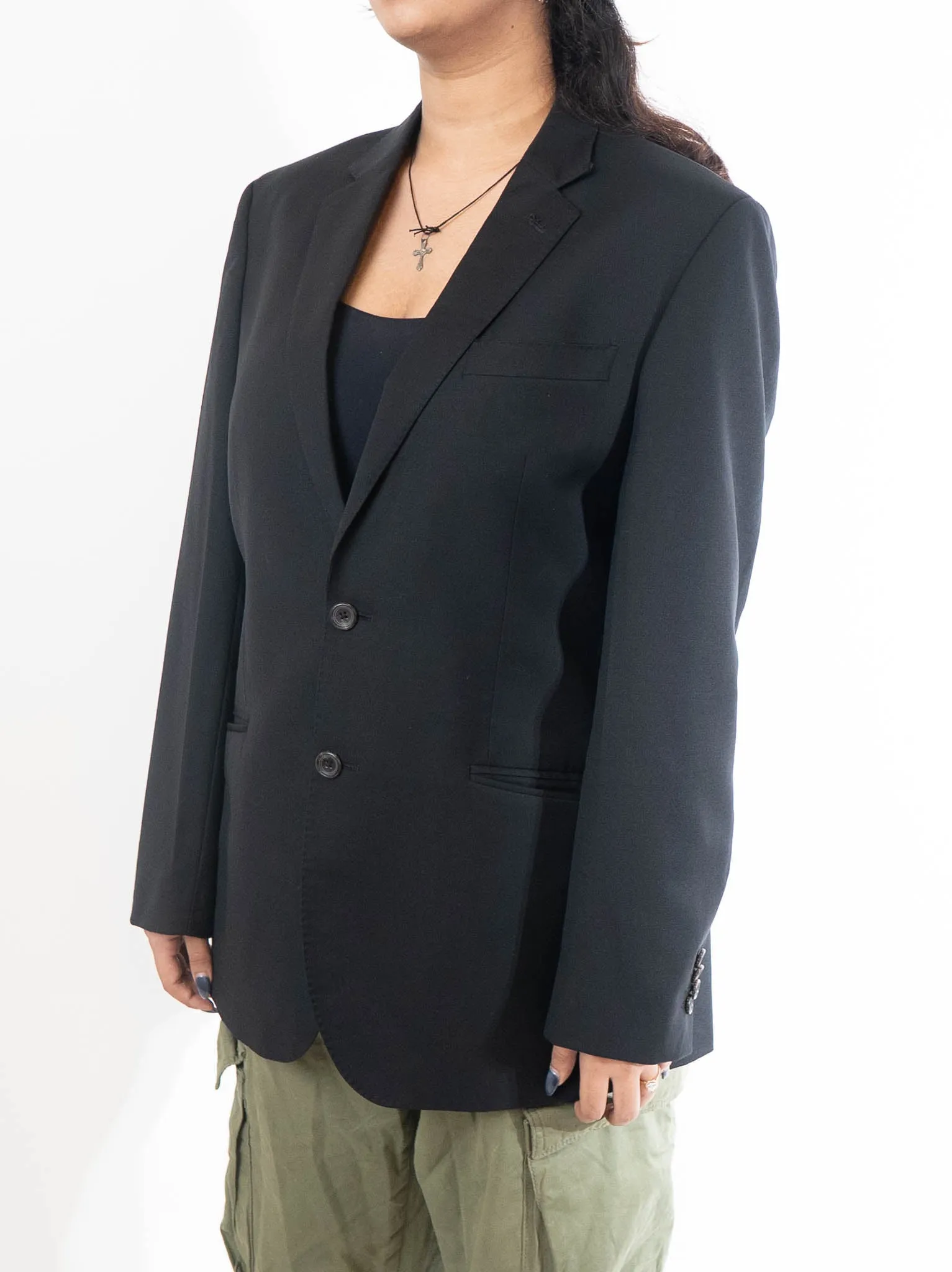Simon Carter Black Tailored Fit Blazer