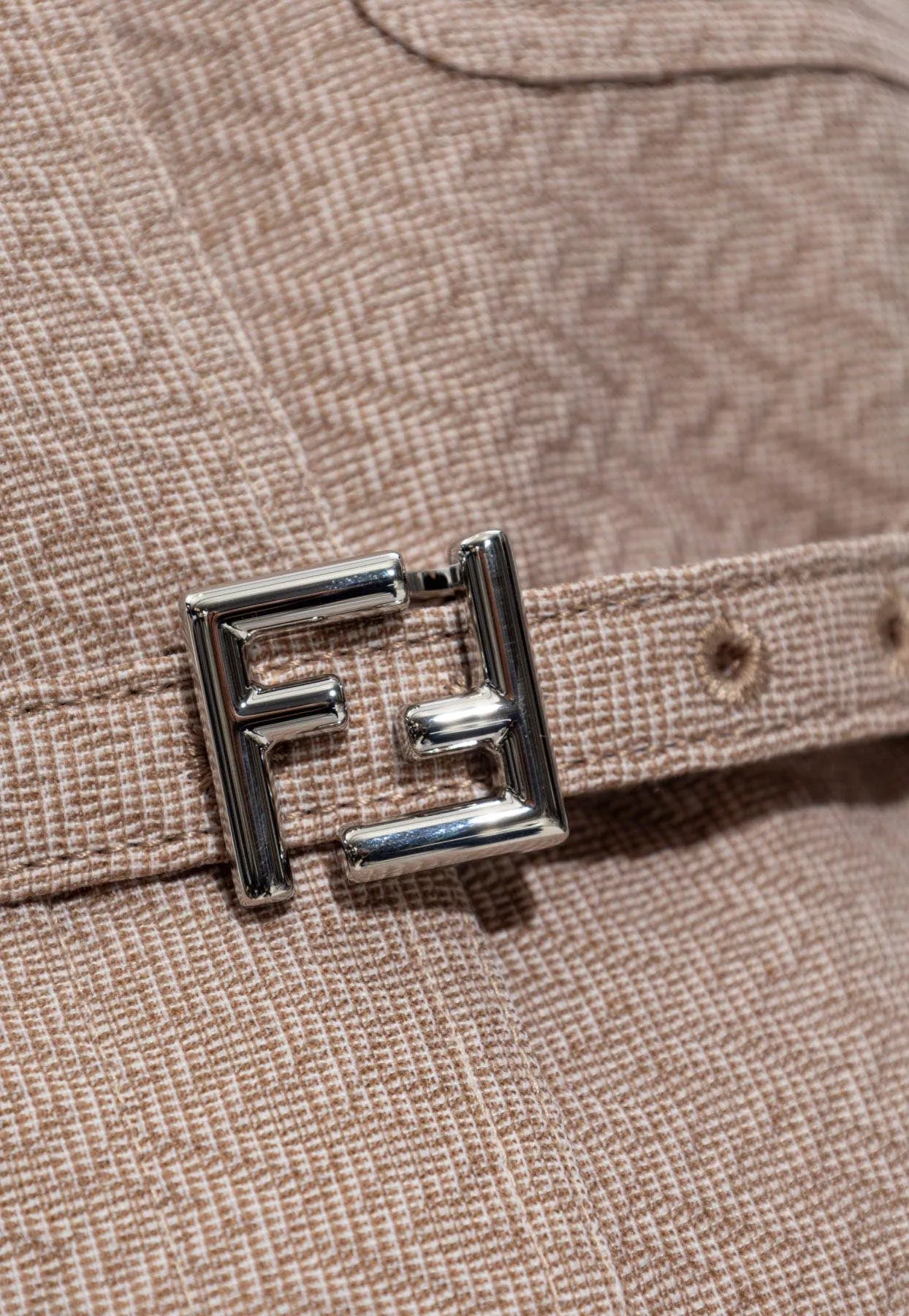 Single-Breasted FF Jacquard Wool Jacket