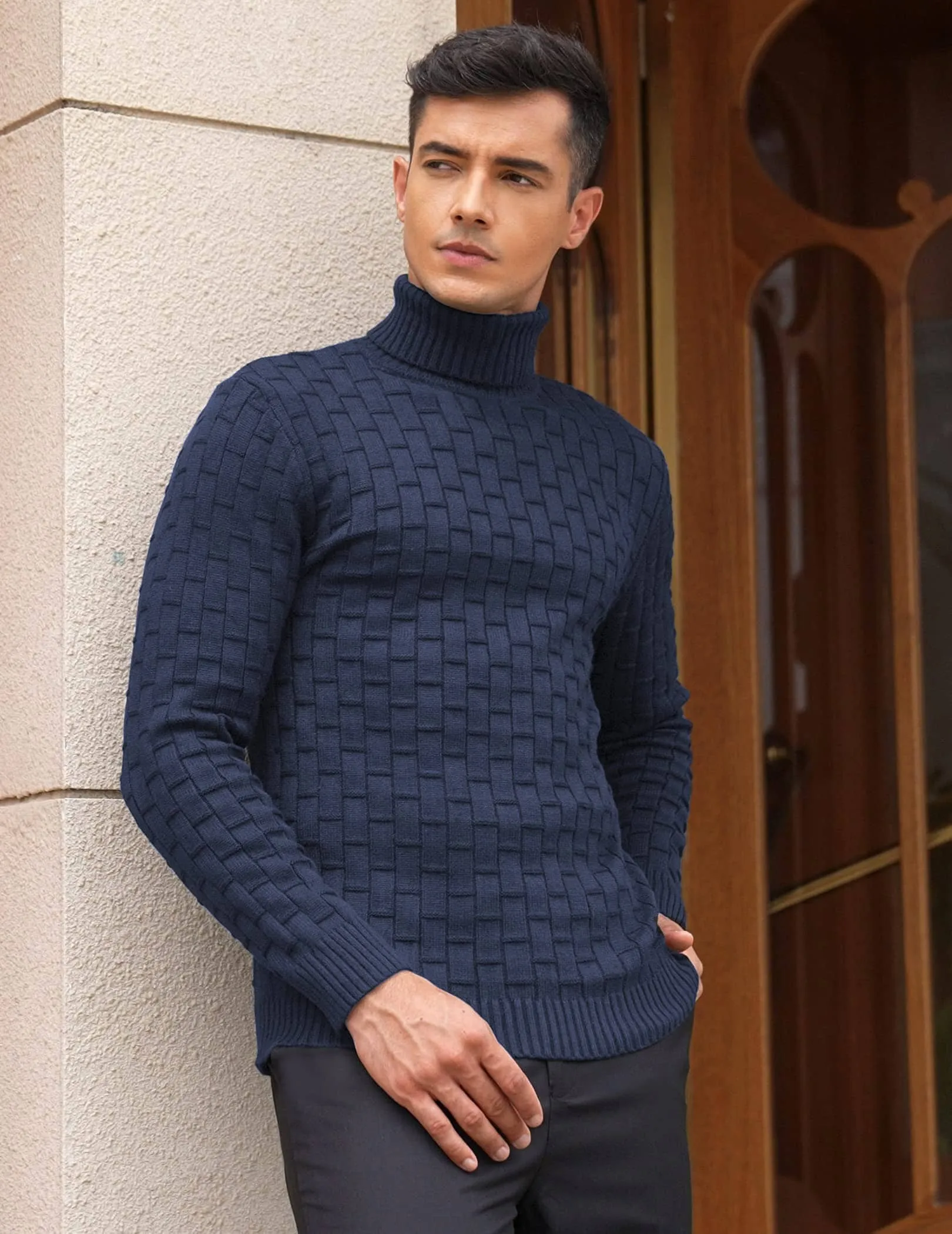 Slim Fit Turtleneck Thermal Sweaters (US Only)