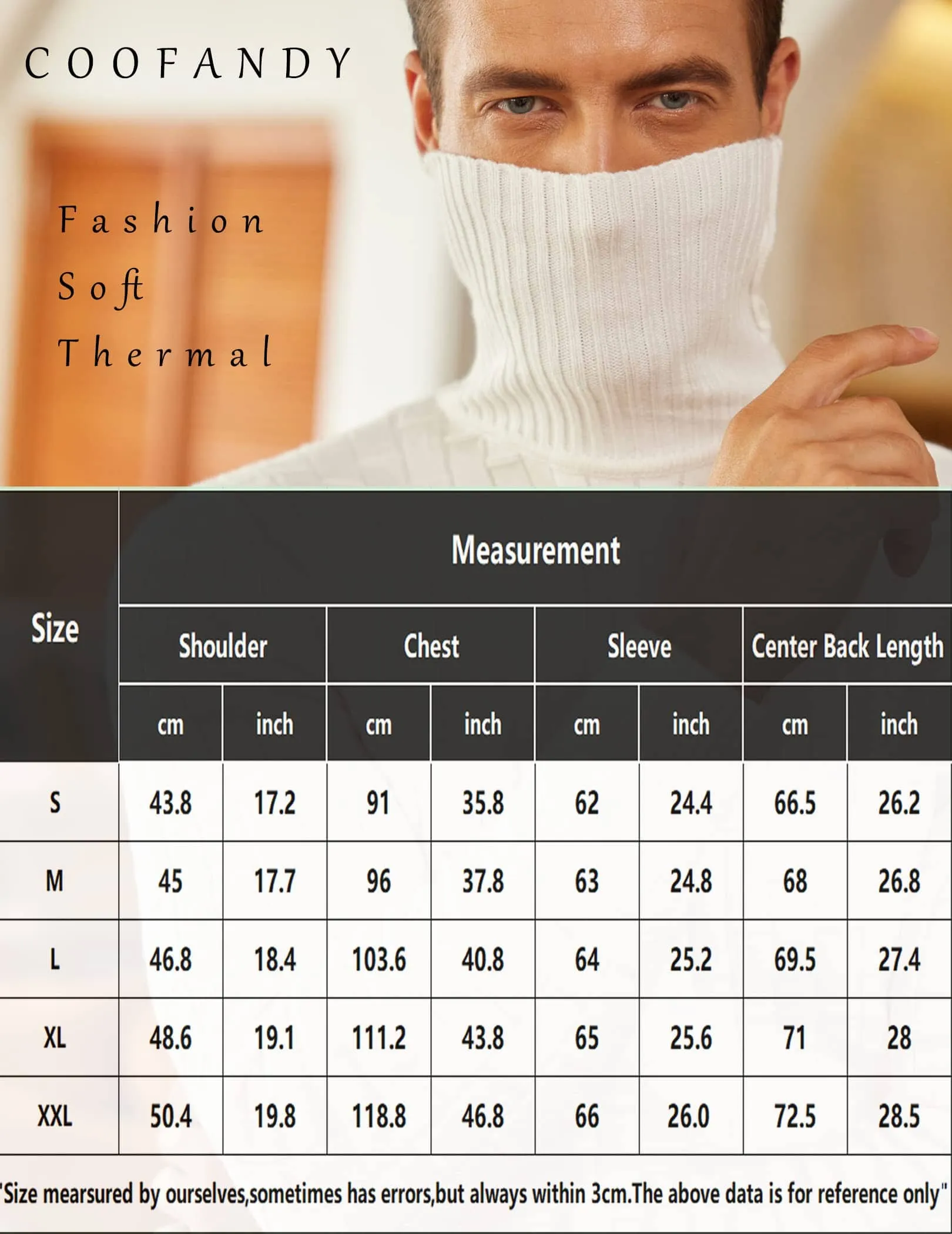 Slim Fit Turtleneck Thermal Sweaters (US Only)