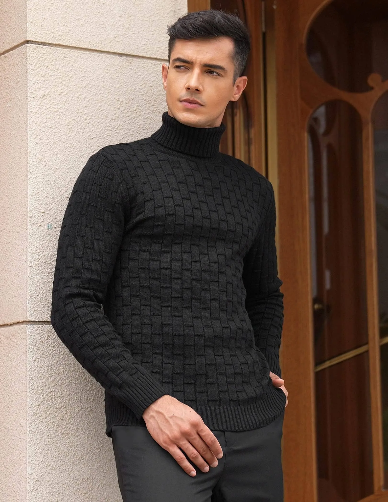 Slim Fit Turtleneck Thermal Sweaters (US Only)