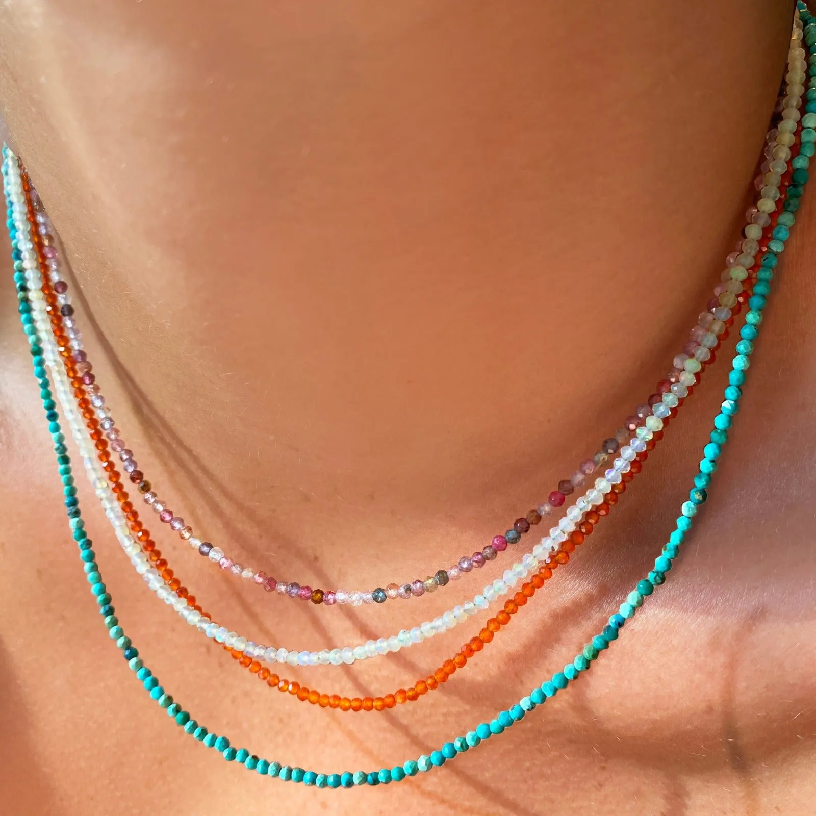 Slim Gemstone Necklace