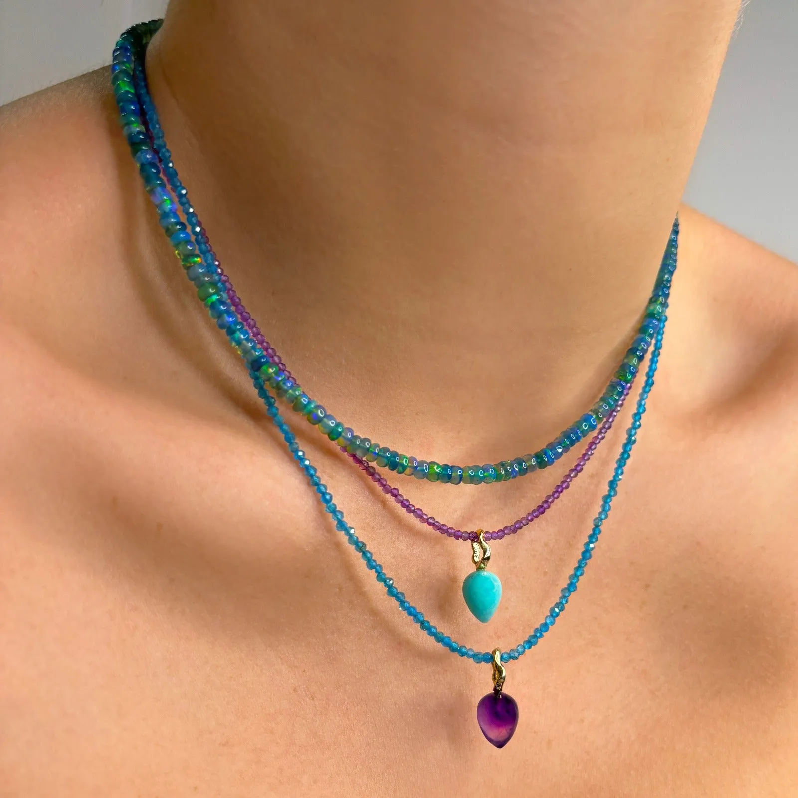 Slim Gemstone Necklace