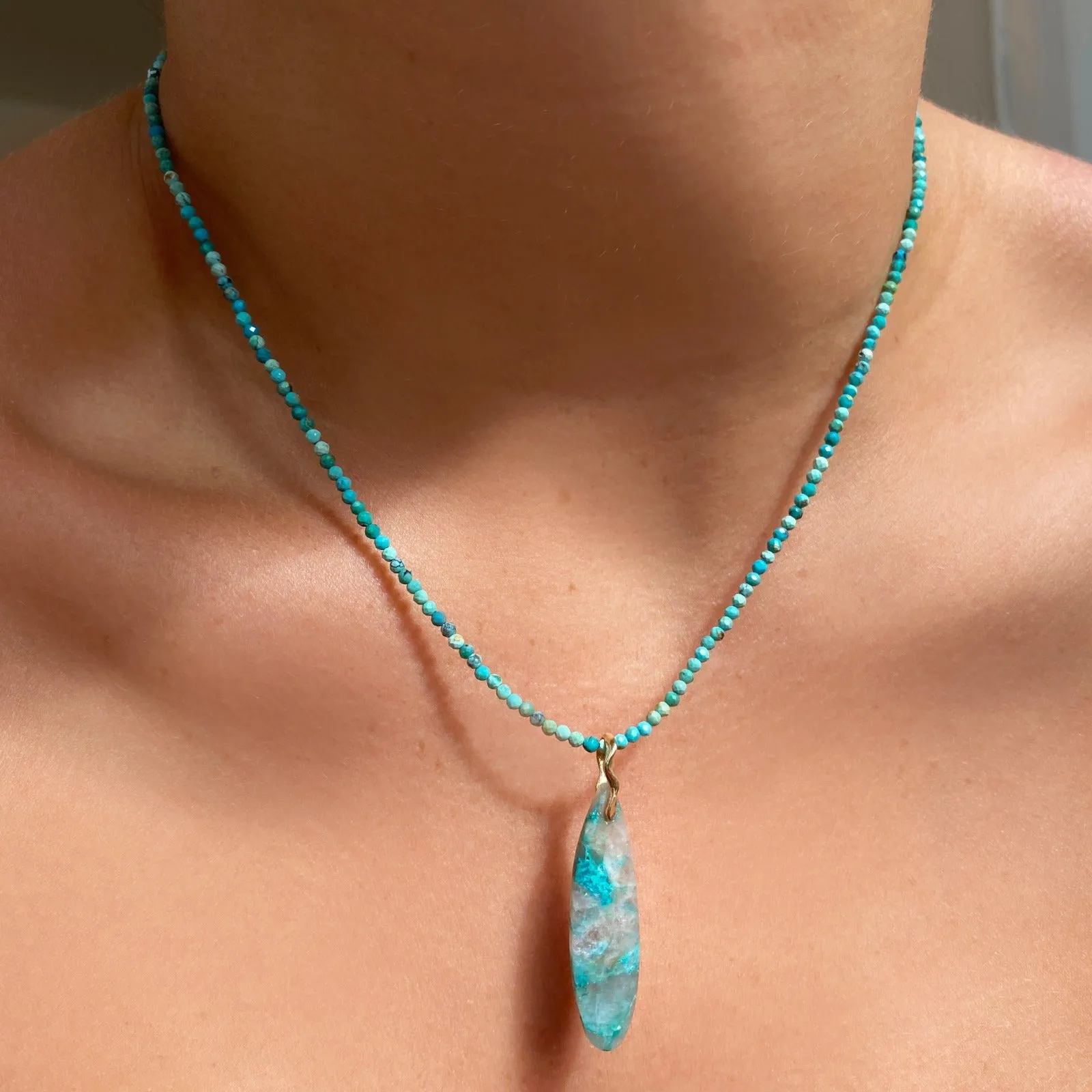 Slim Gemstone Necklace