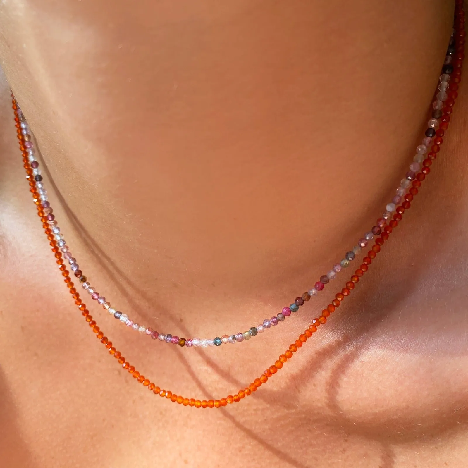 Slim Gemstone Necklace
