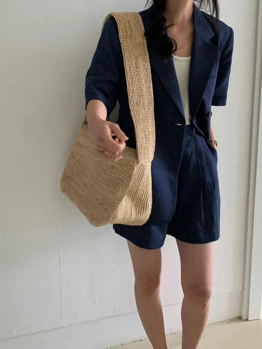 Slim Short-sleeved Suit Jacket