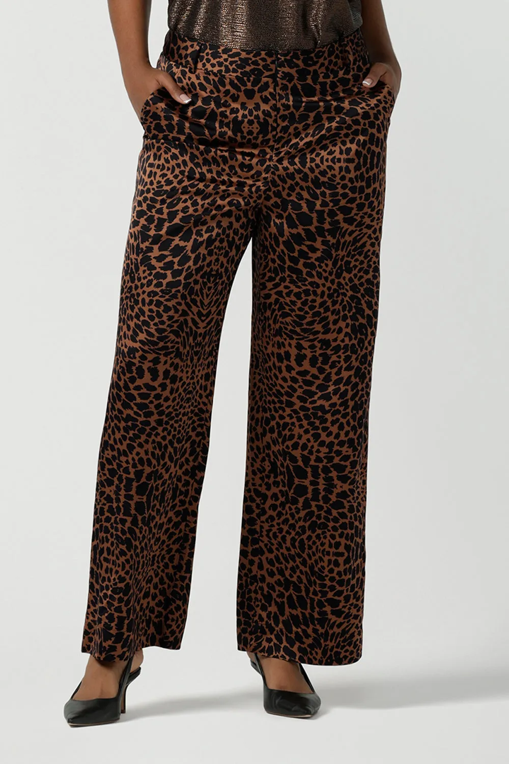 Sloane Pant in Bronze Animal