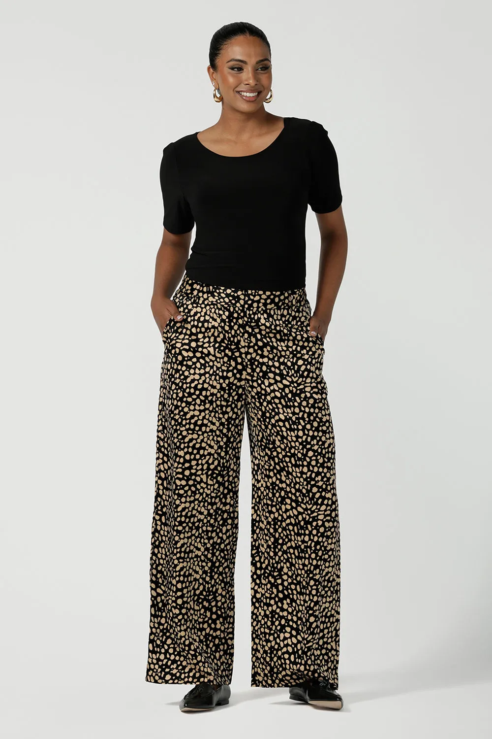 Sloane Pant in Gold Drop