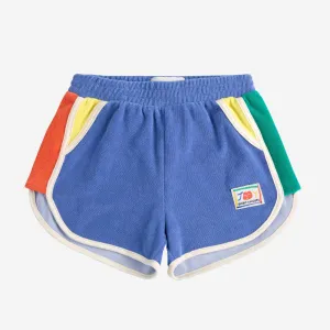 Smiling Colour Block Terry Shorts by Bobo Choses