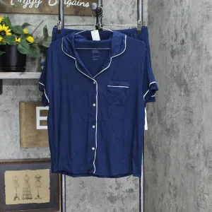 Stars Above Beautifully Soft Short Sleeve Notch Collar Top and Shorts Pajama Set