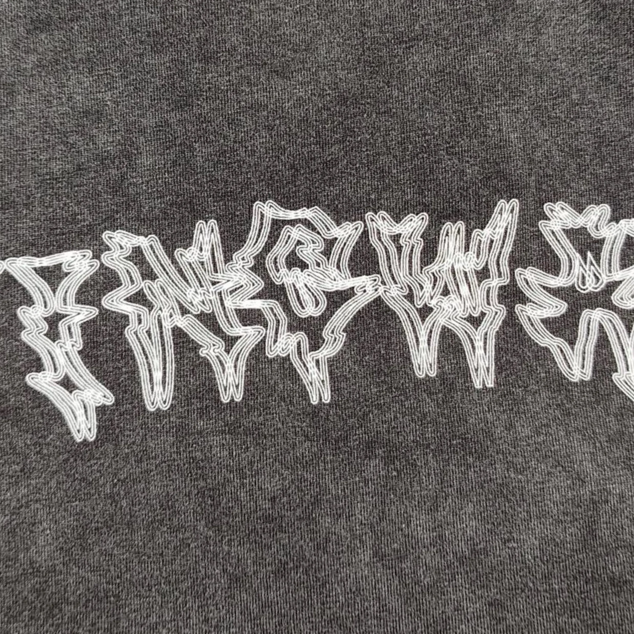 Stinger logo Acid Washed T-Shirt Gray