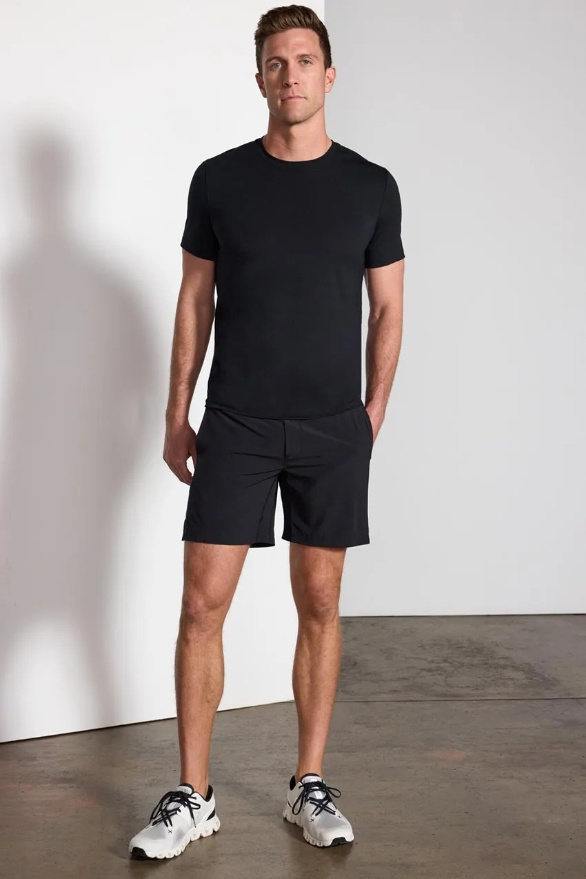 Stride Short with Liner - 7" - Black