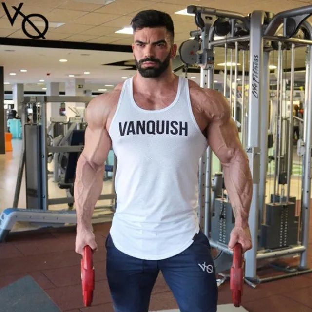 Summer Fitness Men Tank Top Mens Bodybuilding Stringers Tank Tops Singlet Brand Clothing men Sleeveless Shirt