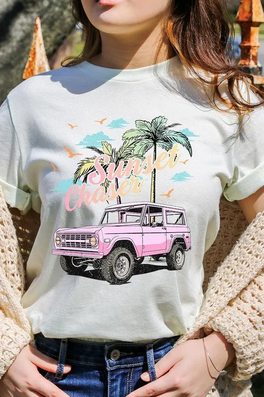 Sunset Chaser Bronco Graphic T Shirts