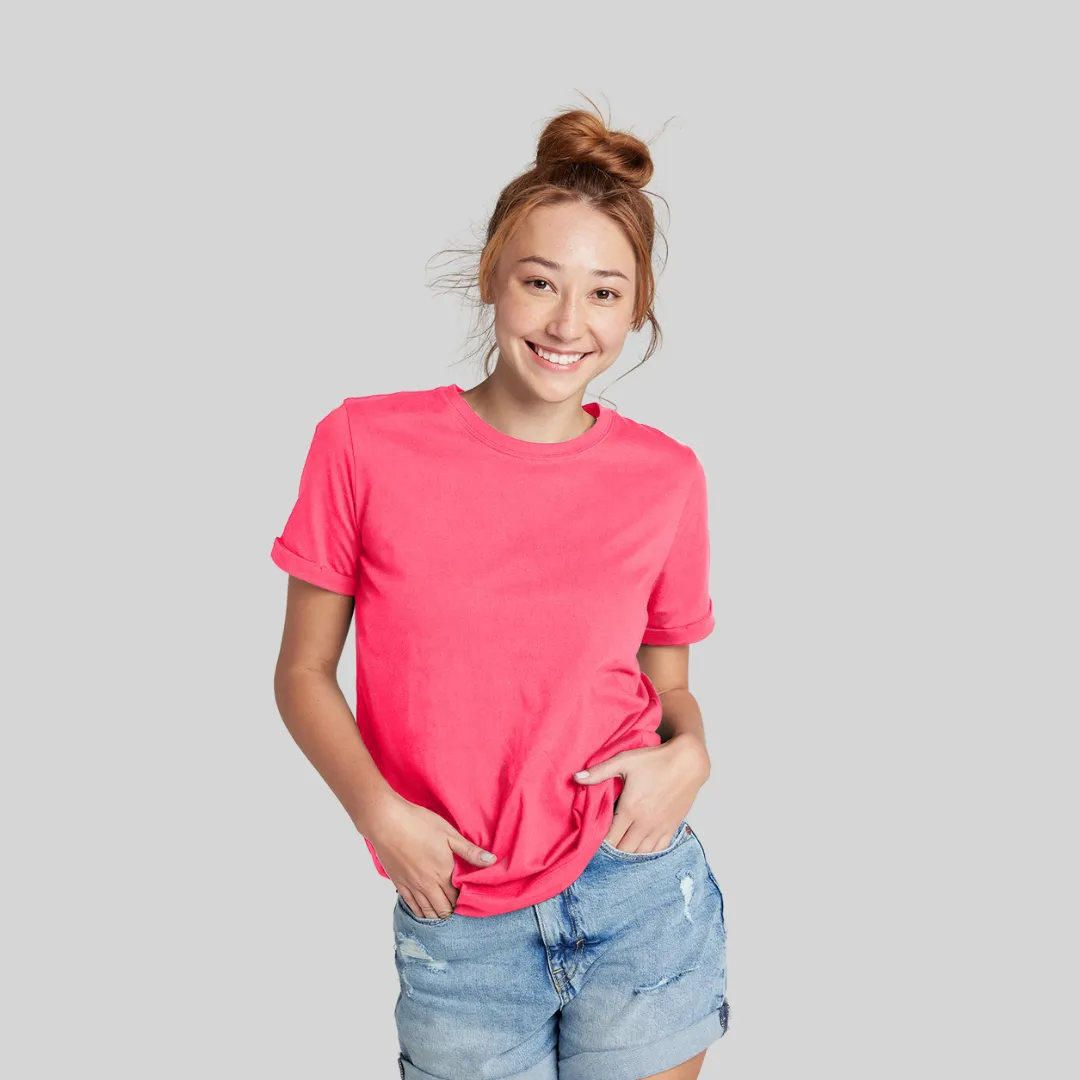 Super Combed Cotton-Rich Round Neck T-Shirt.